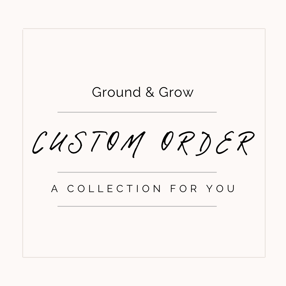 Custom Order Request